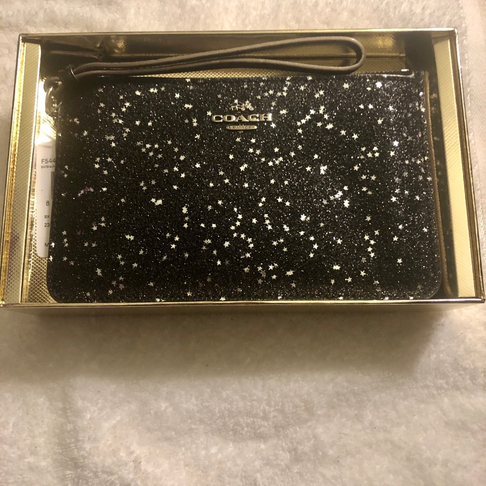 Coach Glitter Wristlet